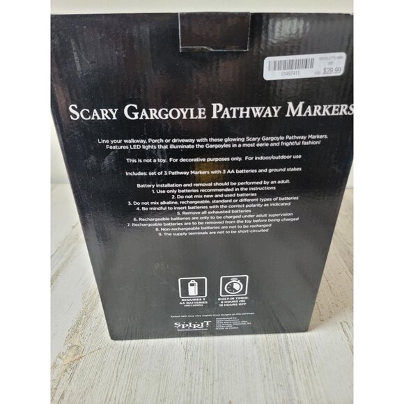 Spirit Halloween NEW scary gargoyle pathway markers prop decor - Picture 9 of 11